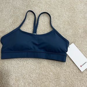 Lululemon flow y bra IV in color cadet blue